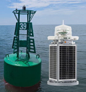 Cheap IP68 Solar Navigation Lights Lantern With Lithium Iron Phosphate Battery and LED Light Source for Marine Safety wholesale