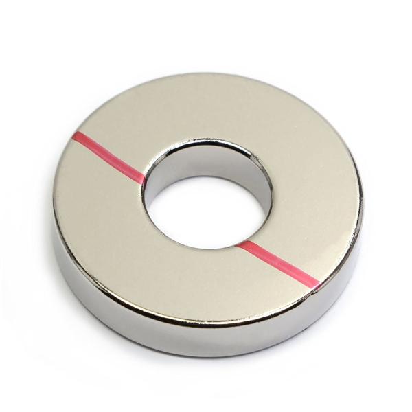 Kellin Neodymium Magnet Ring N Pole or S Pole Marked Magnetic Ring Magnetized through Thickness