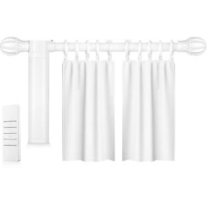 China Electric Roman Curtain Track Set Art Aluminum Alloy Curtain Rod on sale