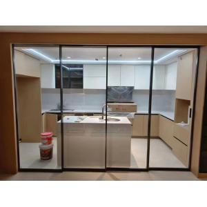 Kitchen Glass Aluminum Alloy Sliding Door Customizable Surface Finished