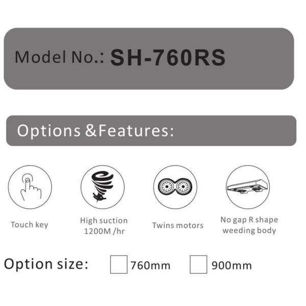 Stainless Steel Slim Kitchen Cabinet Range Hood For Low Ceiling