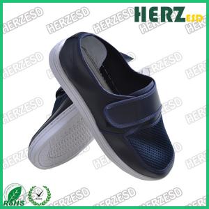 China ESD Mesh Shoes Blue Electrostatic Discharge Shoes Mesh Upper Dust Free With Velcro on sale