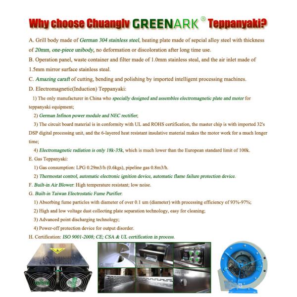 7-10 Seats Gas Hibachi Grill Equipment Commercial Hibachi Teppanyaki Grill Table