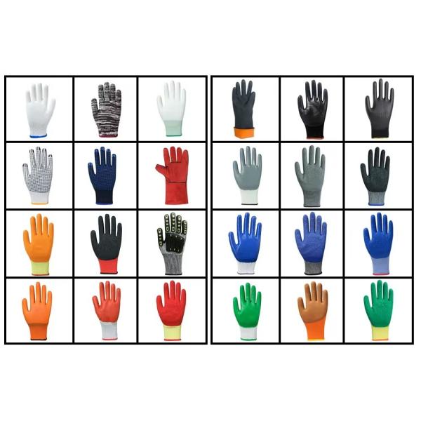 PVC Black Double-Sided Dotted Cotton Knitted Work Gloves Construction / Hand Protection / Anti Slip And Durable Glov