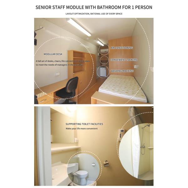 Africa Refugees Modular Container Homes Accommodation With Bathroom And Kitchen