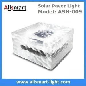 China 4x4 inch Square Solar Paver Lights Waterproof Solar Brick Lights IP68 Solar Underground Inground Lights Maintenance Free on sale