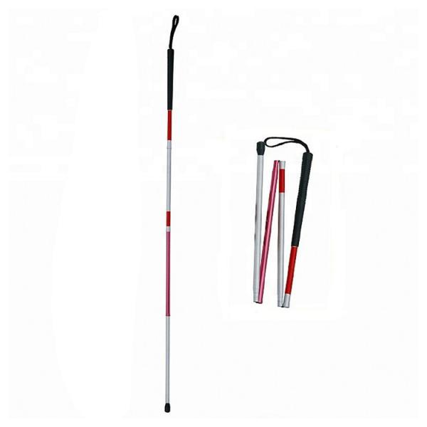 Aluminum Mobility Folding Adjustable White Walking Stick Cane For Blind People