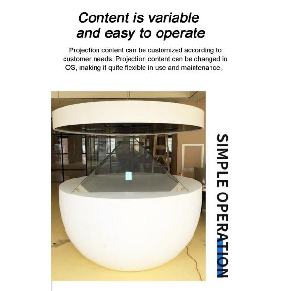 180-Degree Holographic Display Cabinet Manufacturer Museum-Grade Floating Projection Display Cabinet