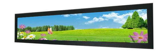 Quality Supermarket Shelf Edge Stretched Bar LCD Monitor 16.3 Inch For POP Strip Video for sale