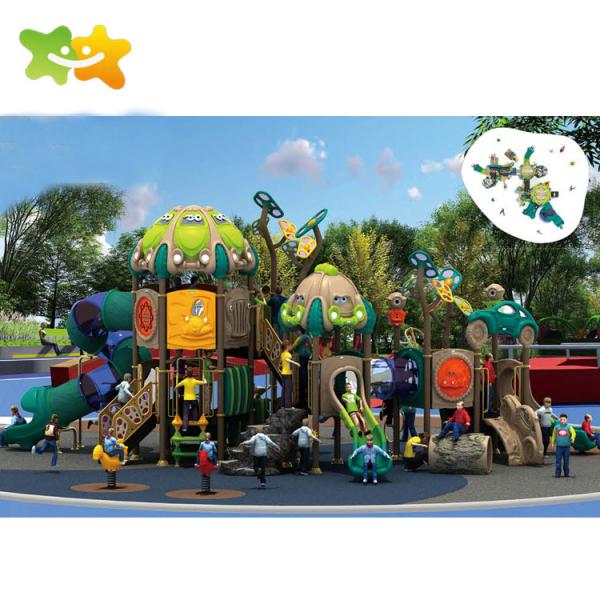 Children Outdoor Playground Equipment Plastic Playground Slide Swing Set