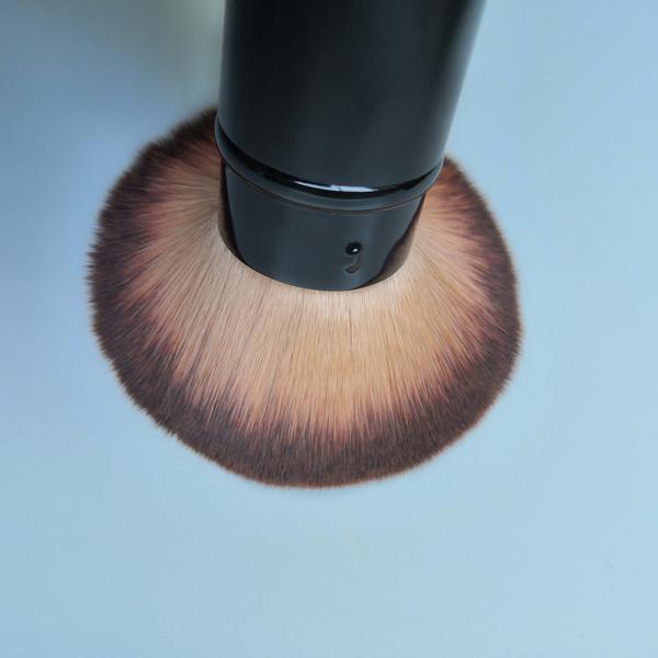 Matt Black Aluminium Tube Retractable 7 Piece Makeup Brush Set With Bag