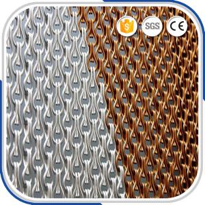 China 90x210cm Anodising Aluminum Chain Link Fly Screen Door Curtain on sale
