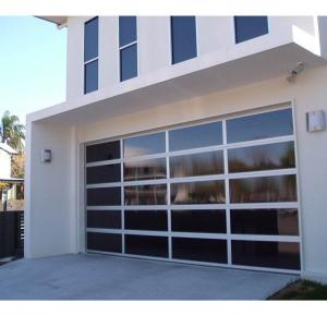 Wind Resistance Insulated Glass Garage Doors , Aluminum modern security