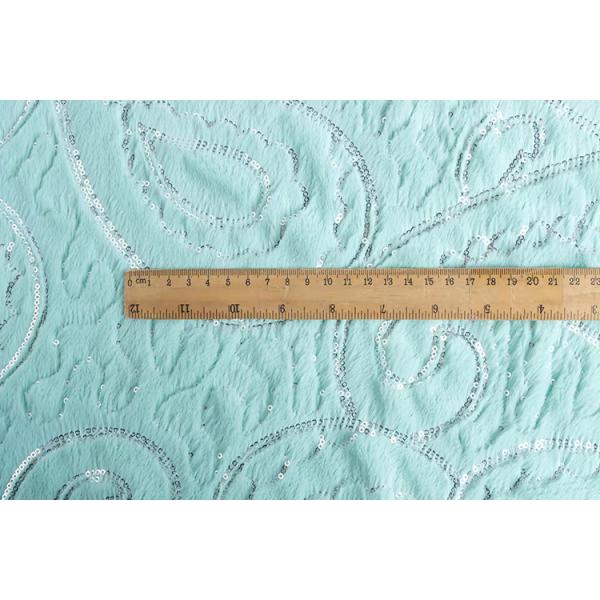 Recycled Factory Direct Sale Customized Design Soft Polyester Embroidery Korean Velvet Sequin Fabric for Women's Clothing Dress