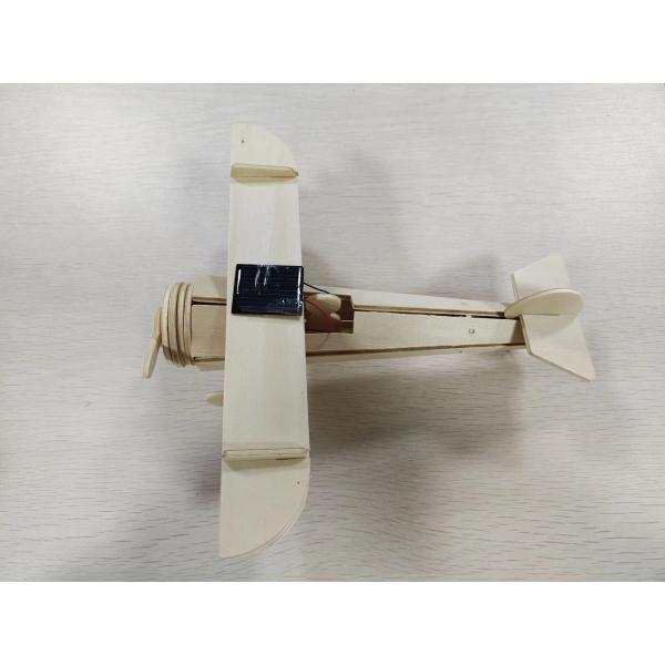 Natural Wood Airplane Kids Toys Solar Educational Toys Juguetes