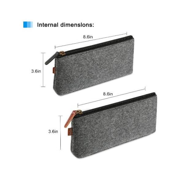 Funky Big Zipper Pencil Bag Case Childrens Premium Cloth Pencil Pouch