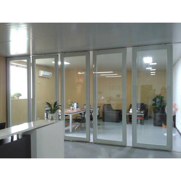 Moving Office Glass Partition Walls , Hall Folding Glass Walls