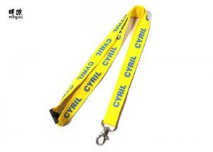 China Printed Logo Badge Holder Lanyard For Business Meeting Polyester Material on sale