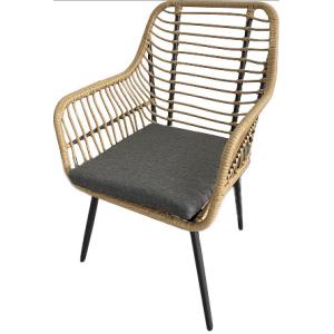 Cheap Polyester Rope Garden Rattan Chair Steel Wicker Cushion Sofa wholesale