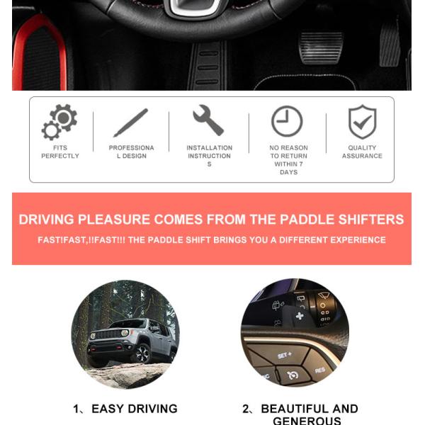 Decoration Upgrade Steering Wheel Mounted Paddle Shifters
