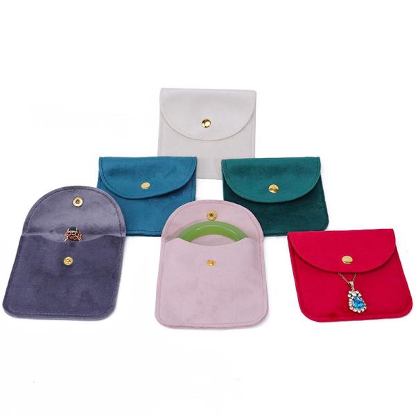 Velvet Snap Jewelry Bag Velvet Bag Jewelry Bag Gold Buckle Flip Jewelry Bag Ring Bracelet Necklace Storage Bag