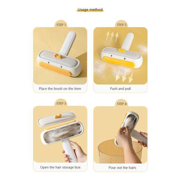 Pet Hair Cleaning Reusable Lint Duck Remover Brush Roller Hassle-Free Cleaning
