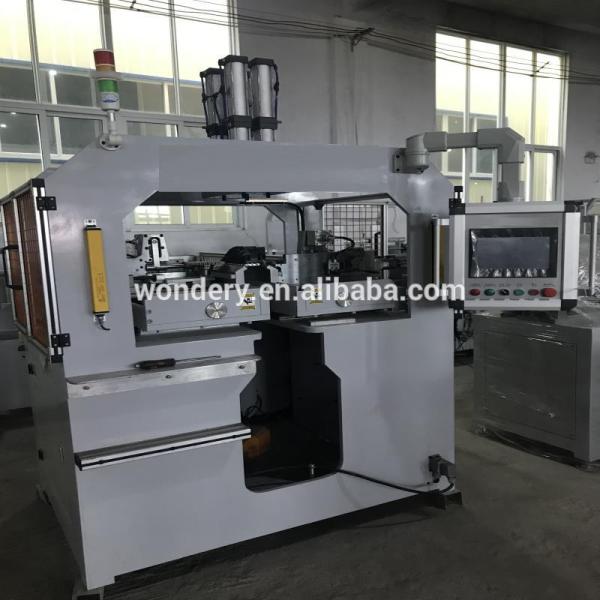 Servo Plastic Tank Clinching Machine for 4 Sides Aluminum Heaters