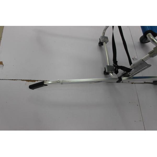 90CM 2 Fold Convertible Wheelchair Cum To Stretcher Hospital Ambulance Aluminum Alloy