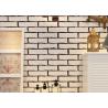 Buy cheap White Fake Brick Wall Covering / Removable PVC Vinyl Wallpaper Friction - from wholesalers