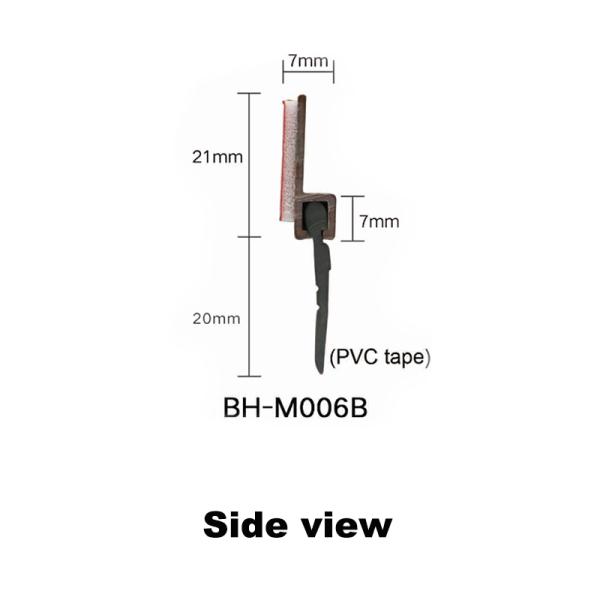 Antistatic Door Bottom Seal Strip Self Stick Door Sweep with PVC Rubber Tape