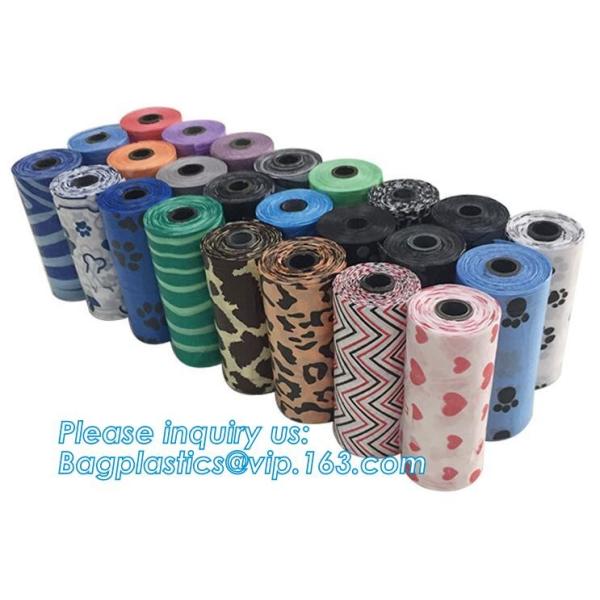 Nappy Baby Disposable Diaper Sacks, Degradable scented disposable baby diaper sack, green tie handle baby diaper sack