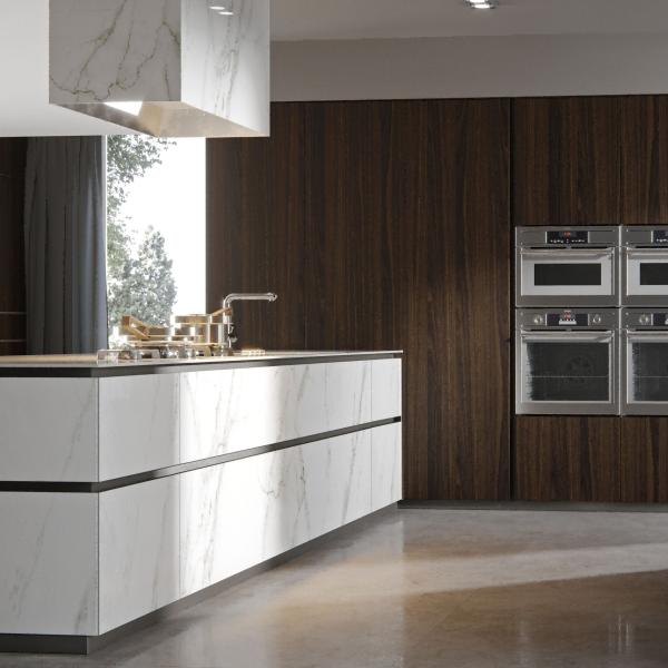 Wholesale Engineered Wood Veneer Kitchen Cabinets Contemporary Style For Modern Constructions