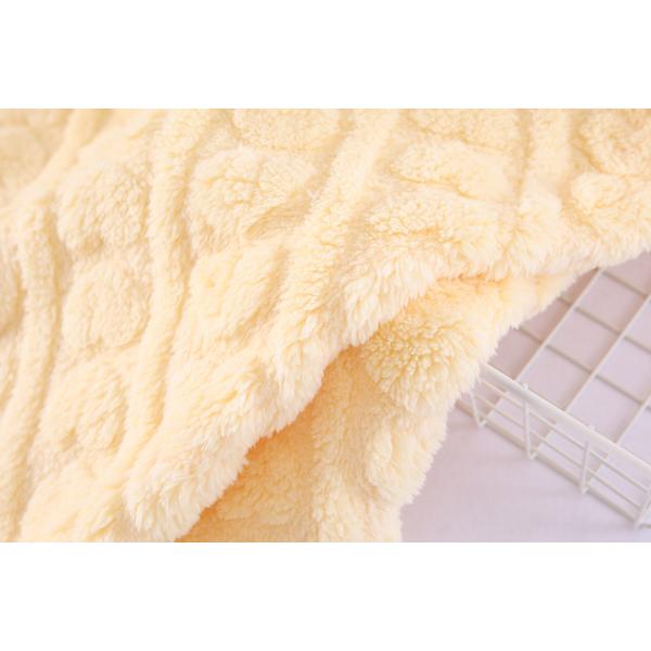New Arrive Soft 100 Polyester Cotton Jacquard Fleece Fabric for Shoes Men Womens Clothing Blankets for Winter