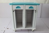 ABS Hard Plastic Hospital Trolley 25 30 40 50 60 80 Cells Premium Metal