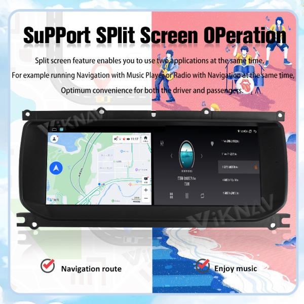 Viknav Car Radio For Land Rover Evoque L551 L538 (2012-2018) 10.25 inch With AC Air Conditioning Panel Climate Control