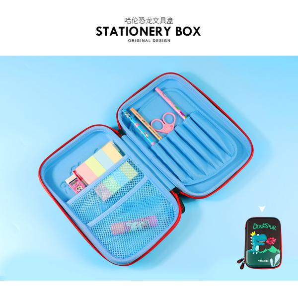 Cute Large Pencil Case , Customized Logo Canvas Pencil Pouch With Zipper