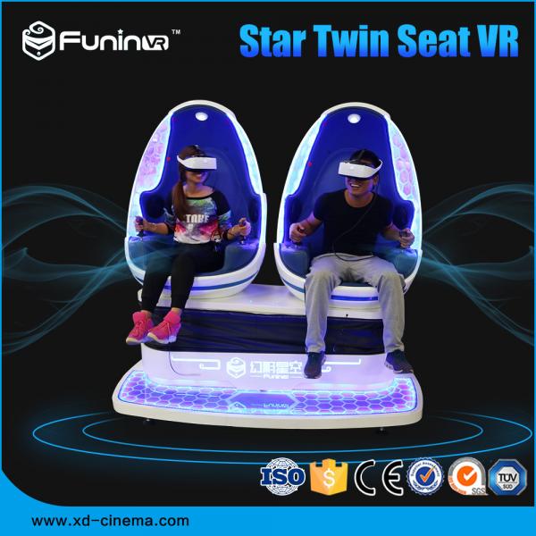 Quality 220V 9D VR Chair Virtual Reality Glasses Amusement Park Train Rides for sale
