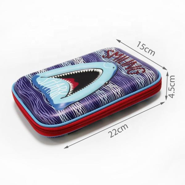 OEM Custom 3D Touch EVA Pencil Case Debossing Logo 22x15x4.5cm