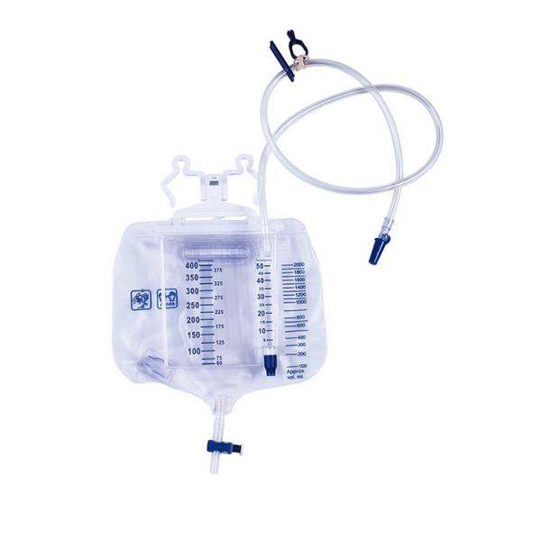 Adult Disposable Urine Meter Drainage Bag Single Use T Cross Valve