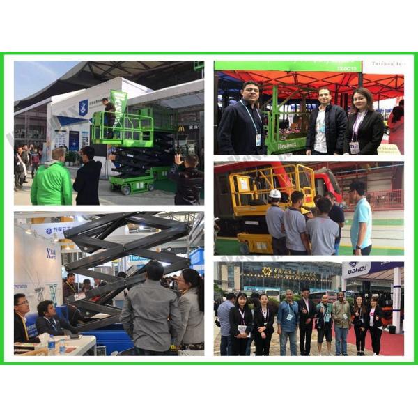 5.9m Mini Manual Pushing Mobile Scissor Lift with Loading Capacity of 240Kg