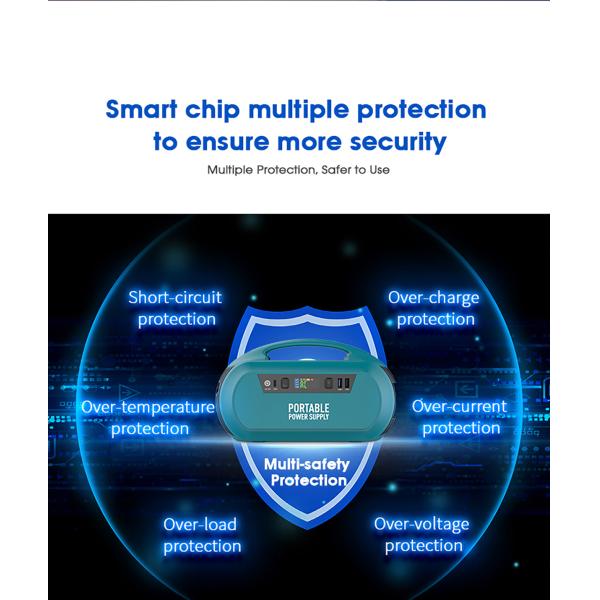 Home Portable Generator Power Station 100W 148wh Solar Power Generator For Camping