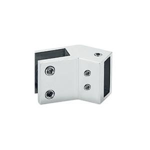 Anti Rust Stainless Steel Glass Clamps , Elegant Outlook Frameless Glass