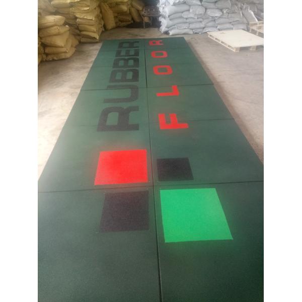 500*500mm Sports Floor Tiles Customized Gym Fitness Flooring Sound Proof