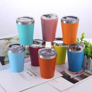 China 03mm Thickness Stainless Steel Coffee Cup With Lid Big Mouth Vacuum Travel Tumbler on sale