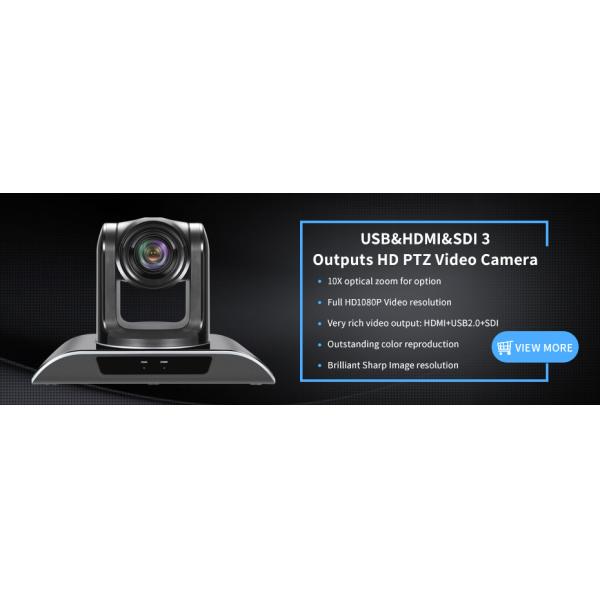 TEVO Vhd103U 1080P Auto Focus 10X PTZ Camera For Skype Meeting