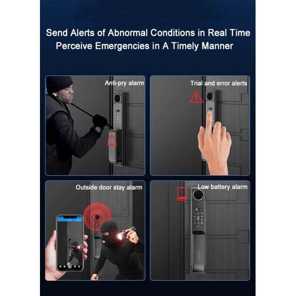 Coffee Gold Tuya Lock 3D Face ID S923MAX Biometric Smart Lock