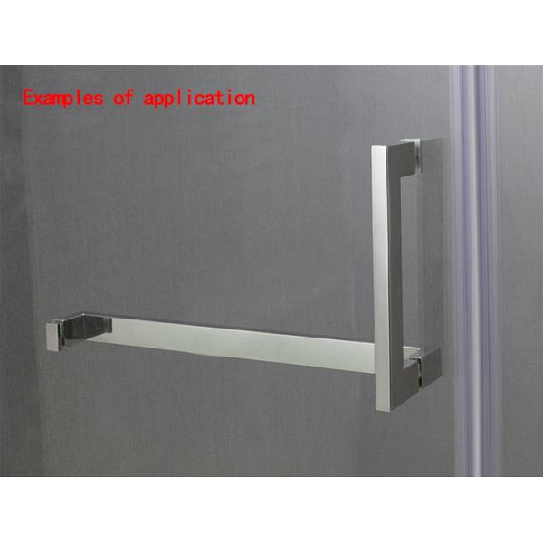 Square Stainless Steel Cabinet Pulls Simple Design For Glass Shower Room