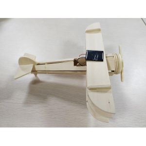 Natural Wood Airplane Kids Toys Solar Educational Toys Juguetes