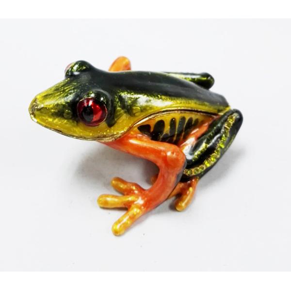 Bejeweled Big Belly Frog Jewelry Trinket Box Bejeweled Frog Jewelry Box Green Frog Trinket Box Decorative Frog Jewelry