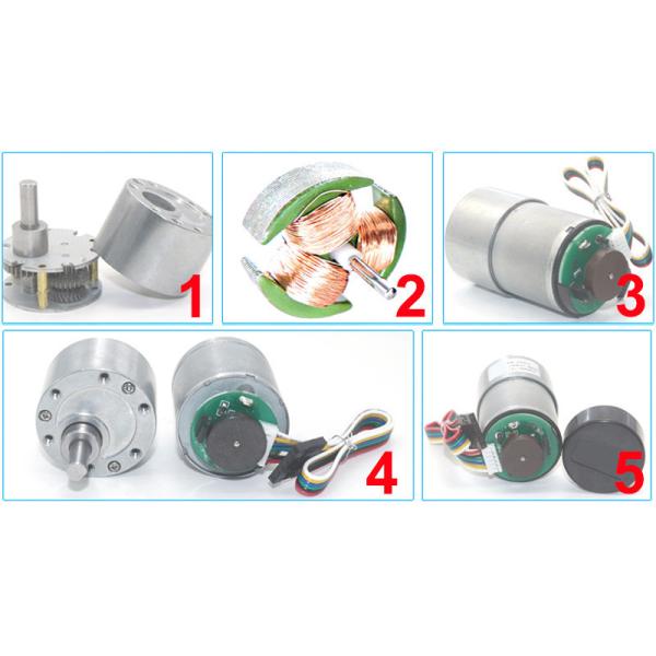 37mm 12v 24v 1600 Rpm High Torque dc gear motor with encoder